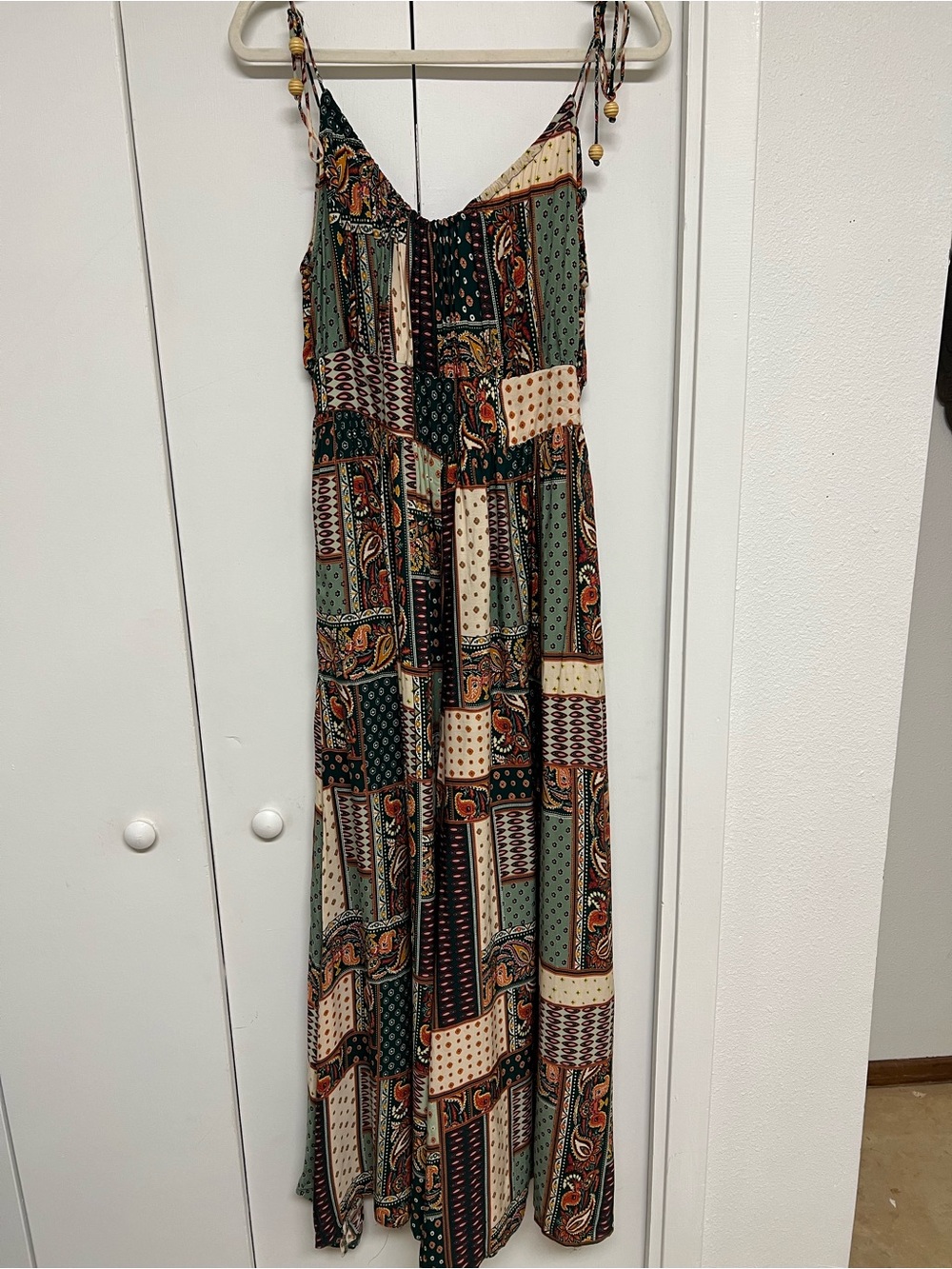 NATURAL LIFE Patchwork Wide Leg Jumpsuit